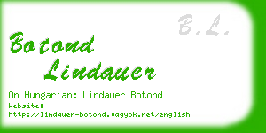 botond lindauer business card